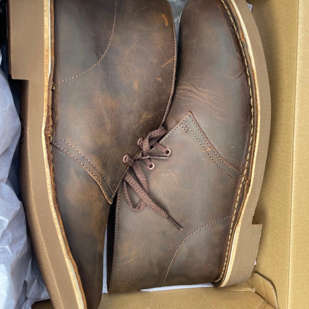 Clarks bushacre 2 chukka boot mens size 10W dark brown